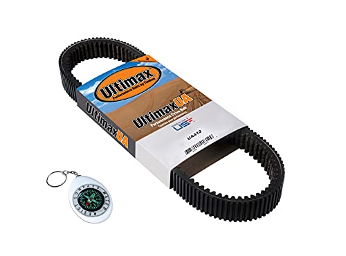 Ultimax Ua Ua412 Atv Drive Belt For Polaris Older Atv Without Ebs Sportsman Scrambler Oem Replacement For 3211048 3211077 With Compass Keychain (Made In Usa) #TOP14