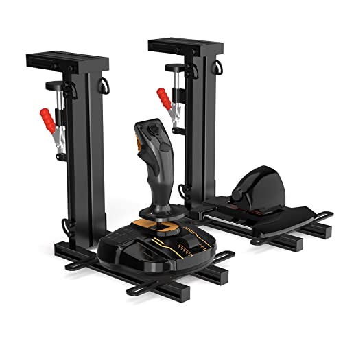 DIWANGUS Lot de 2 Supports de Table pour Thrustmaster T.16000M FCS HOTAS/T Flight HOTAS/Warthog, Joystick Logitech X56/X52/X52 Pro - Sans Installation