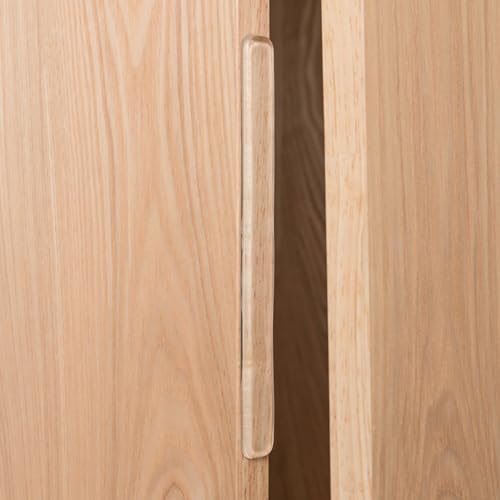 Silikon Stoßstangenstreifen, 150x15x2mm transparent selbstklebend Türstopper Antikollisionspolster Deckel Wandschutz Möbel Stoßleisten klar Stoßstangen Türenschutz Pads für Griffe Kühlschrank Schrank