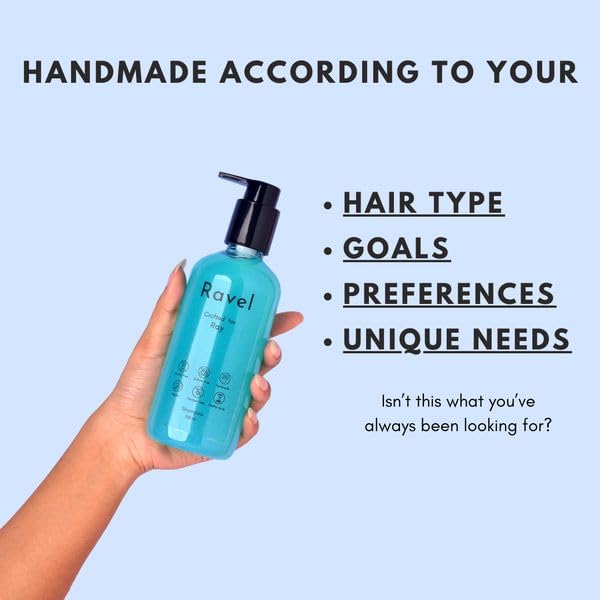 Image of Ravel Customized Hair Fall Control & Strengthen Regimen for Normal Scalp & Curly Hair, Customized for Dry /Normal /Oily Hair, 3 Products kit for Hair fall - Shampoo + Conditioner + Scalp Mask, Pack of 3