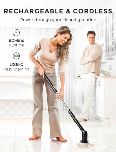 Image of 4Pcs Replacement Brush Heads for PureSwirlz Electric Spin Scrubber