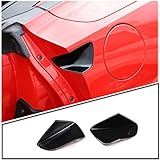 TINKI Car Door Handle Door Bowl Paint Scratch Protector Cover Compatible for Chevrolet Corvette C7 2014 2015 2016 2017 2018 2019 Car Outdoor Safety Decora Cover Trim Accessories (Glossy Black)