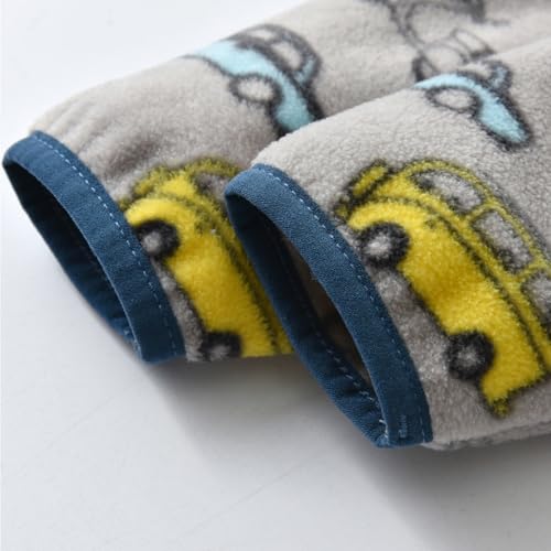 Image of Toddler Boys Girls Fleece Jacket Lightweight Fall Spring 2-12 Years | Soft Anti-Pilling Fleece, Easy Zip-Up, Hand-Warm Pockets, Windproof Stand Collar, Wear Alone or as Layer, Ideal for School