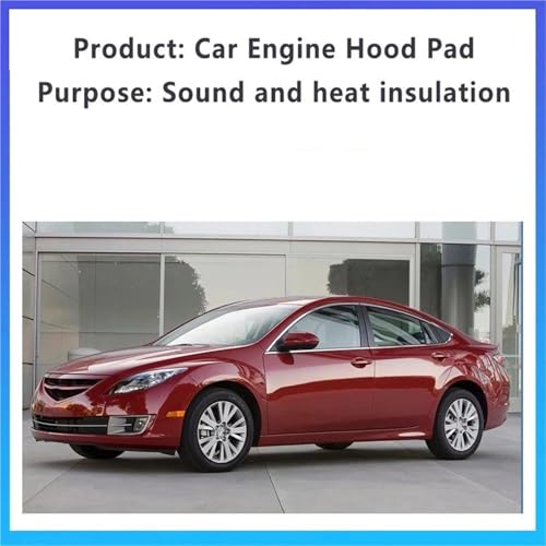 Tapis d'isolation thermique pour moteur Mazda 6 MK2 GH GZ insonorisé - 4