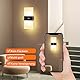 KwatTsz 2 Stück LED Wandleuchte mit Bewegungsmelder, Up Down Wandbeleuchtung, Magnetische Wandlampe, Warmweiß Moderne Wandlampe, für Schlafzimmer Wohnzimmer Treppenhaus Beleuchtung Korridor