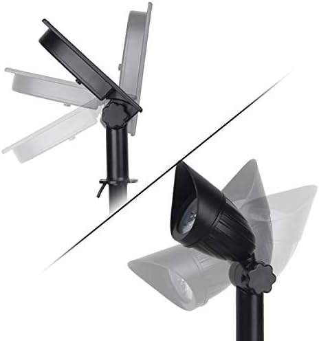 CORESLUX Solar Spot Lights Outdoor Garden, 2 Pack Solar Spotlights Outdoor Waterproof Garden Uplighters Solar Spotlights Garden Landscape Lamps Solar Security Light for Garden Yard Lawn Path