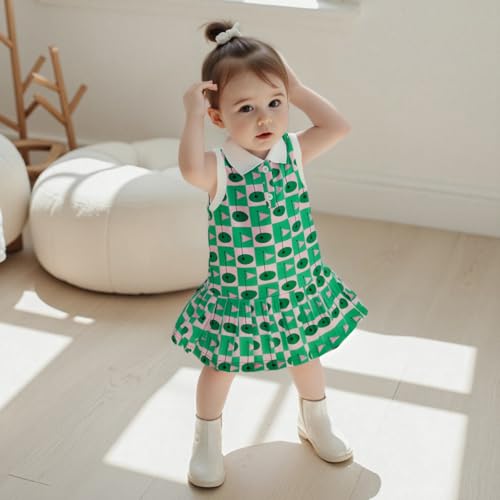 Toddler Baby Girl Golf Outfit Sleeveless Polo Pleated Dress Kids Little Girls Summer Athletic Workout Clothes2