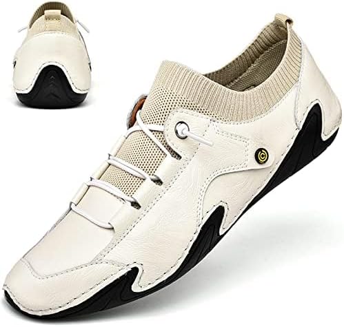 Loafers for Men Shoes Leather Casual Dress Handmade Men's Driving Comfort Fashion Boat Shoe Male - Image 3