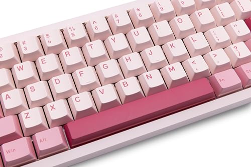 Image of KEEBMONKEY WOBKEY Zen 65 65% Quick Release Wireless Mechanical Keyboard with RGB, CNC Aluminum Case, Hot-Swappable, VIA Support, BT /2.4G /USB-C Gaming Keyboard for Mac /Windows (Ultra Pink Gold)
