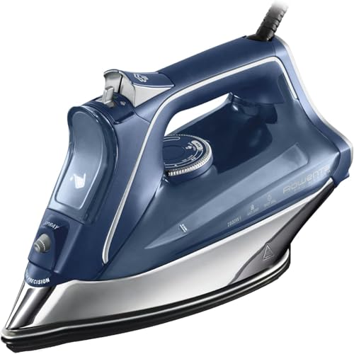 Rowenta Pro Master DW8215 - Plancha de vapor 2800 W, golpe de vapor de 200 g/min y vapor continuo de 40g/min, Suela Microsteam 400 HD Profile, Modo Eco y sistema antical integrado, Color Azul Clase de eficiencia energética A+