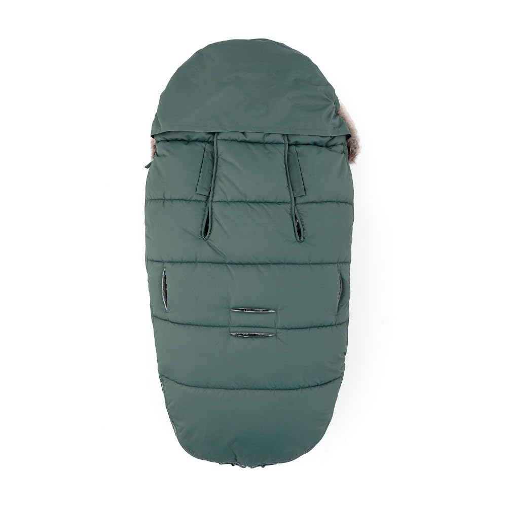 Petite&Mars COMFY - Sacco nanna 4 in 1 per passeggino, per passeggino, per passeggino, sacco nanna invernale, impermeabile, antivento, verde