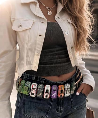 RICHTRUE Toy Car Cute Y2k Belt Retro Vintage 2000s Fancy Belts Women Trendy Goth Accessories Emo Grunge Streetwear2
