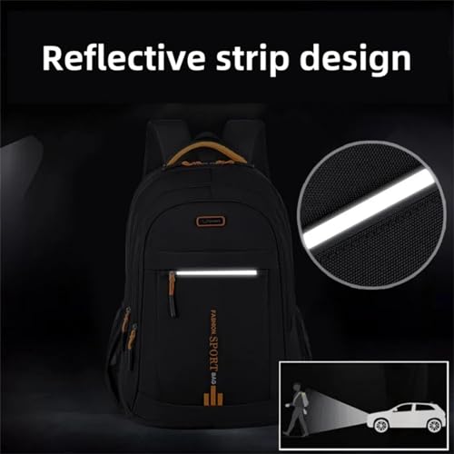 Generic Slim Black Unisex Travel Hiking Daypack Multipurpose Backpack3