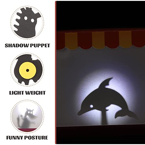 Jojofuny Puppet Show Theater Hand Shadow Puppets Kids Diy Shadow Puppets Toys Educational Handmade Shadow Puppet Show 1 Set #TOP2