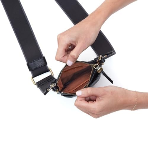 Image of HOBO Cass Leather Phone Crossbody Bag with Adjustable Strap - Casual Design, Lightweight Travel & Everyday Purse