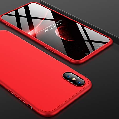 BWater Cases Case for iPhone XS/X:Three Stage Splicing Full Coverage PC (Size : Ipxs0105r)