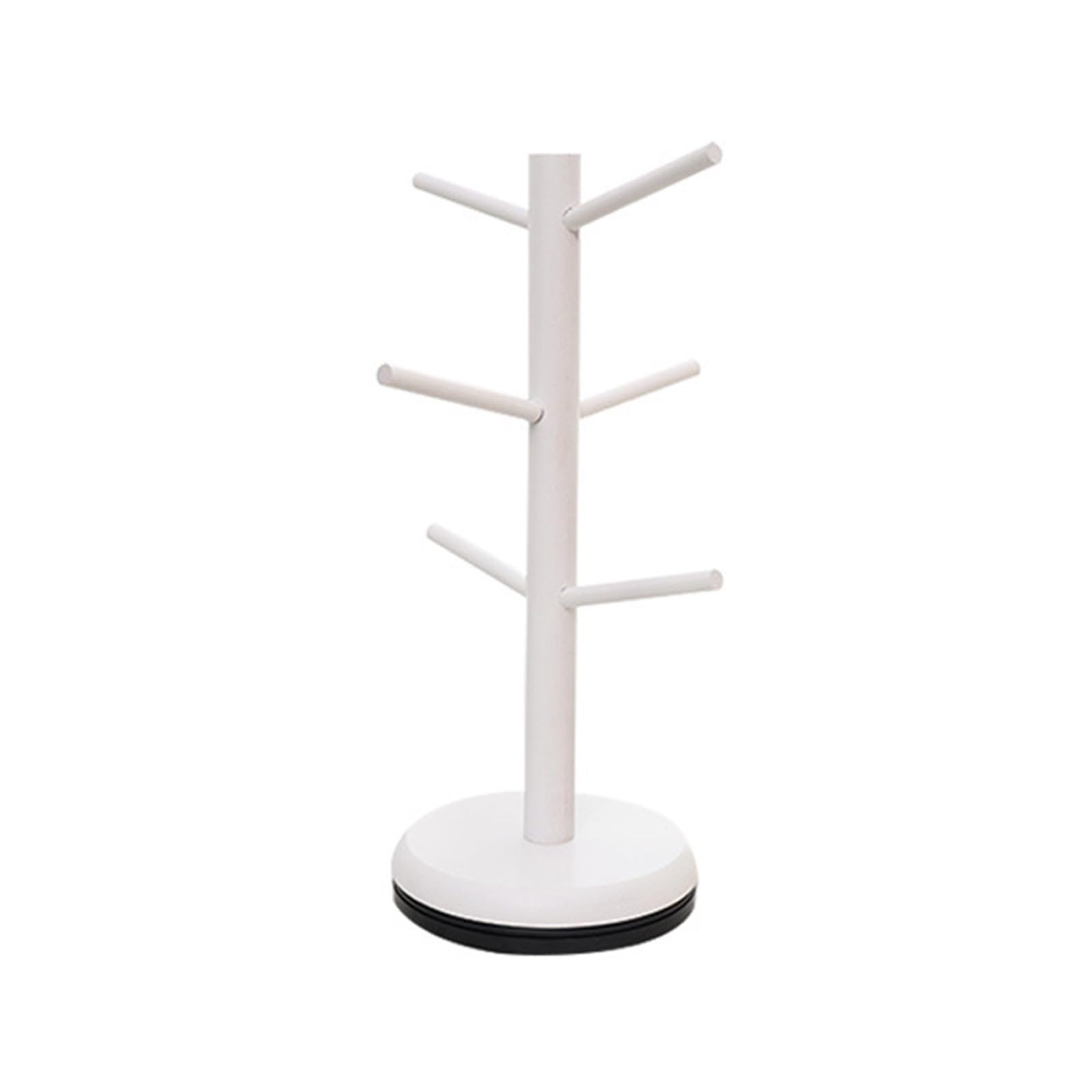 Buxuaaaa White Wood Cup Holder Organizers Cup Display And Storage Racks Tree Shape Wooden Countertop Storage Solution Display Stand