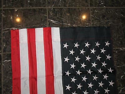 50 inch x 28 inchAmerican Flag Embroidered House Nylon Flag USA 28" x 50