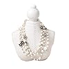 Vintage retro houten kant mannequin buste sieraden ketting armband display stand (Color : 17x21cm)