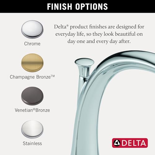 Delta Faucet Lahara 2-Handle Widespread Roman Tub Faucet, Chrome Tub Faucet, Roman Bathtub Faucet, Delta Roman Tub Faucet, Tub Filler, Chrome T2738 - image 6