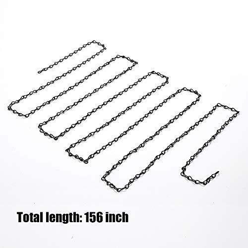 Tosuced Hanging Chains 156 Inches For Bird Feeders, Billboards, Chalkboards, Planters And Decorative Ornaments（ Black ，10 Hooks ） #TOP1
