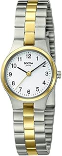 Boccia Damen Analog Quarz Uhr mit Titan Armband 3082-05