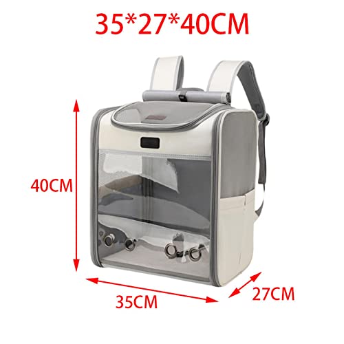 Generic Mochila para transporte de gatos de estimação para cães bolsa de viagem transparente com par