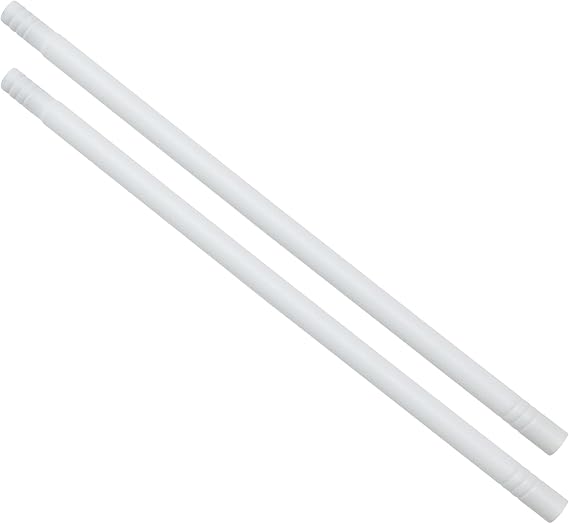Curtain Rod Extender for 5/8" Curtain Rods,Extension Rod Matte White,14 inch(1.16ft