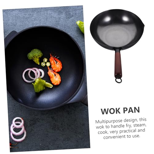 Wok tradicional antiadherente para cocina diaria miniatura 4