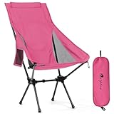 Outplea Sillas Camping Plegable Ligeras, Rosa