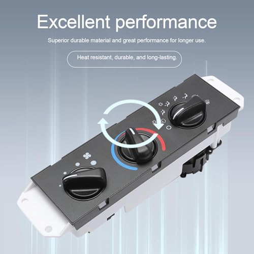 Wanzuwbip HVAC A/C Heater Control Panel Switch Compatible with Jeep Wrangler TJ 1999-2004 Blower Motor Switch 55037473AB BL101 HS-373