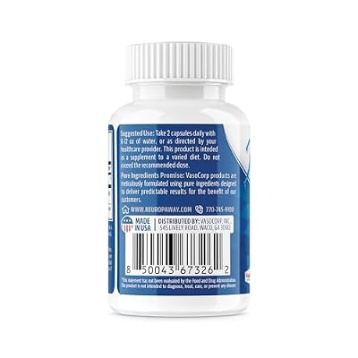 NeuropAWAY Elements N-Acetyl-L-Carnosine 600mg 60CT Acid Resistant Capsules Third Party Tested Manufactured in a CGMP Facility