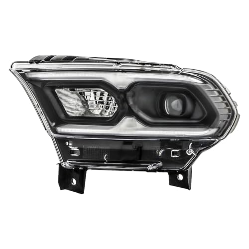 labwork Headlight Assembly Replacement for Durango 2021-2023 Headlights w/DRL Projector Black Set Driver Side LH 68433783AE