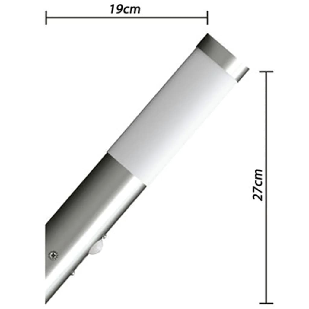vidaXL Gartenleuchten 2 Wandlampen mit Bewegungsmelder