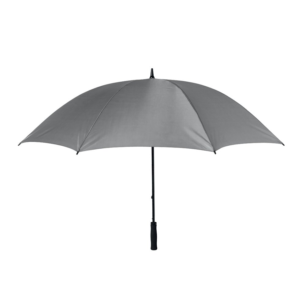 eBuyGB Windproof Umbrella, Polyester, Grey, 53"