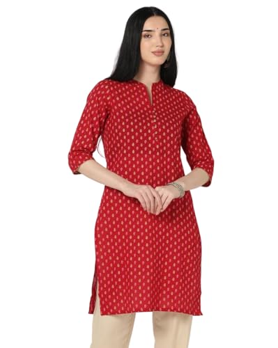 Image of PATLANI Women's Crepe Full Stitched Kurti.