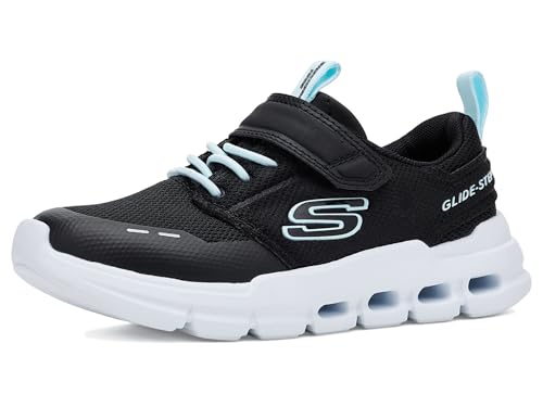 Skechers Girls Glide-Step Flow Sneaker Black 2.5 Little Kid