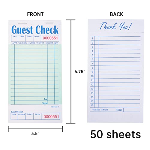 Carnet de serveuse DGBDPACK pour éviter les erreurs de commande en salle - 4