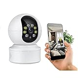 Détection humanoïde LLOOPK Caméra de sécurité, Caméra de Surveillance for bébé avec 1080P, système de sécurité IP CCTV, Vision Nocturne Couleur, visualisation à 360 °, bidirectionnel(1080P Cam Add 32G)
