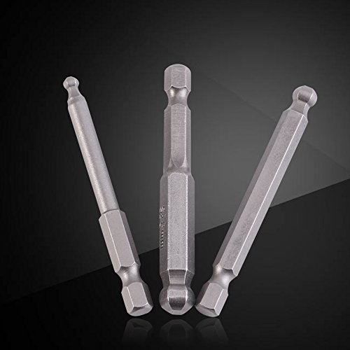 7Pcs 1/4'' Hex Shank S2 Steel 65Mm Magnetic Ball End Screwdriver Bits Set, 2/2.5/3/4/5/6/8Mm #TOP6