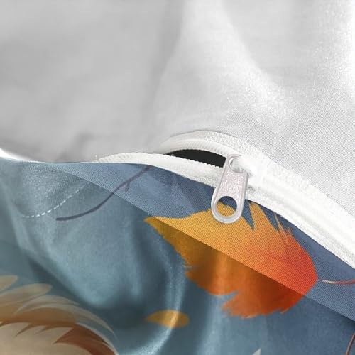Housse de couette hibou sans repassage parure lit douce - 8