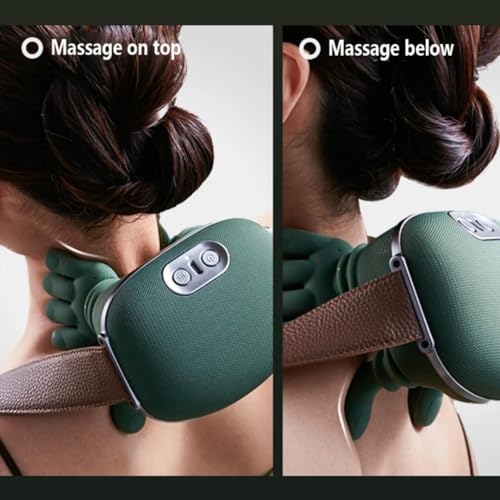 Image of Neck and Back Massager with Heat, 4D Deep Tissue Kneading Massage Pillow, Portable Electric Massager for Shoulders, Waist & Legs, Ergonomic Human-Hand Design for Pain Relief & Muscle Relaxation
