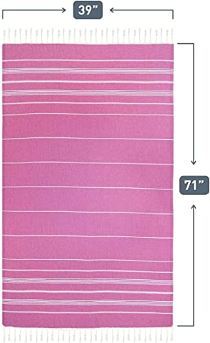 Havluland Turkish Beach Towels Oversized 71X39 Turkish Bath Towel 100% Cotton Quick Dry Sand Free Beach Towel Turkish Towels Extra Large Beach Towels Travel Pool Yoga Camping Blanket (13, Multi) #TOP2