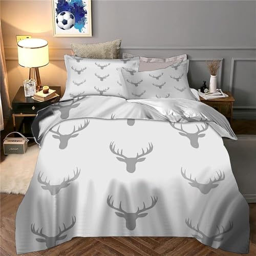 Housse de couette cerf super douce parure de lit microfibre haut de gamme - 6