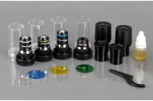 Miniatura 6 de AmScope T340B-LED-M 40X-2000X Siedentopf Trinocular Compuesto 3W Microscopio LED + Cámara de 1.3MP