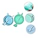 Toyvian 4PCS Silicone PET Food Can Covers Lids Universal Seal for Dog and Cat Food Storage and Leak-Proof PET Can Lid Set