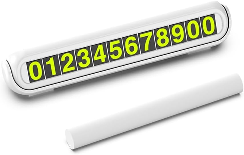 2 in 1 Luminous Car Temporary Parking Card Sticker Air Freshener Auto Phone Number Plate(OneColor)