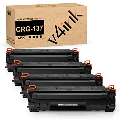 v4ink Compatible Toner Cartridge Replacement for Canon 137 CRG137 for Canon imageCLASS MF212w MF216N MF227DW MF229DW MF232w MF236N MF244dw LBP151dw D570 MF210 MF220 MF230 MF240 Series Printer (4Packs)