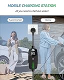 EVDANCE EV Charger Type 2 UK 3 Pin 20ft/6.1m [6/8/10A] Portable Electric Car Charger for EV & PHEV, Adjustable Current, IP66 Type 2 Charging Cable for Home & Travel, Black - Image 6