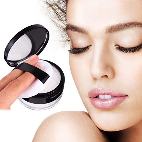 SOLUSTRE 2 peças 20 g vazio reutilizável de plástico solto para maquiagem em pó subpacote com enchim